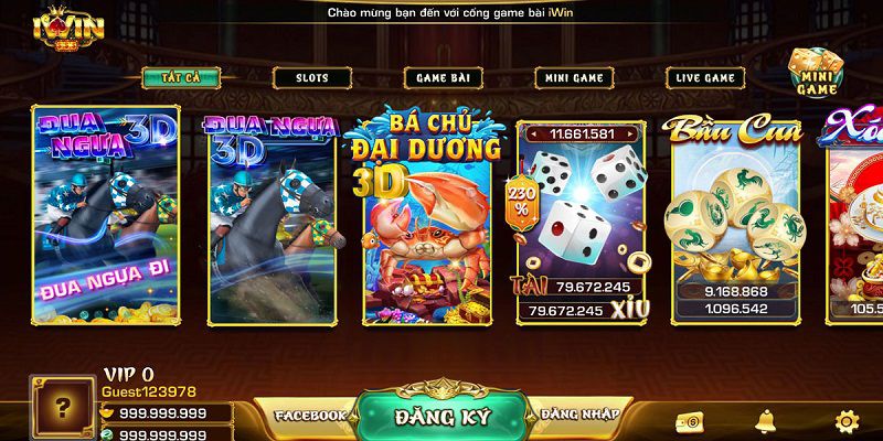 Cổng game iwin đa dạng các loại game đổi thưởng